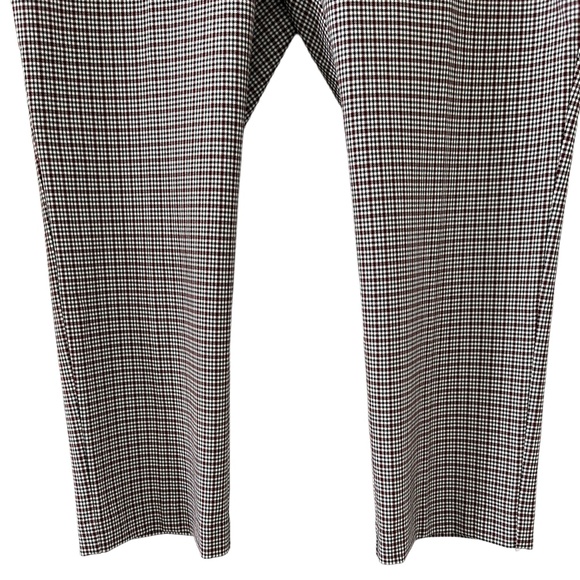 Ann Taylor Factory NEW Black & Burgundy Plaid Ankle Pants Size 14P - Picture 7 of 16